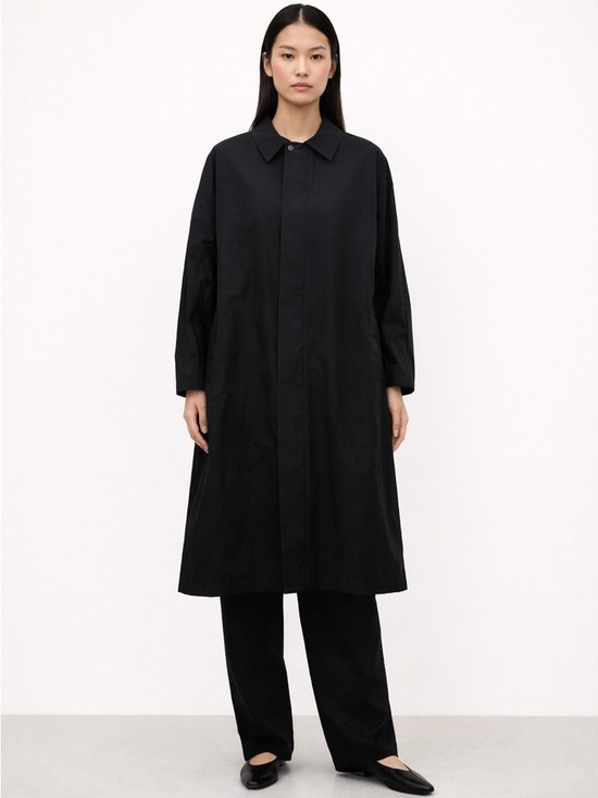 Zara Jackets & Blazers - Zara Black Technical Oversized Shirt Jacket L-XL Minimalist Quiet Luxury Coat